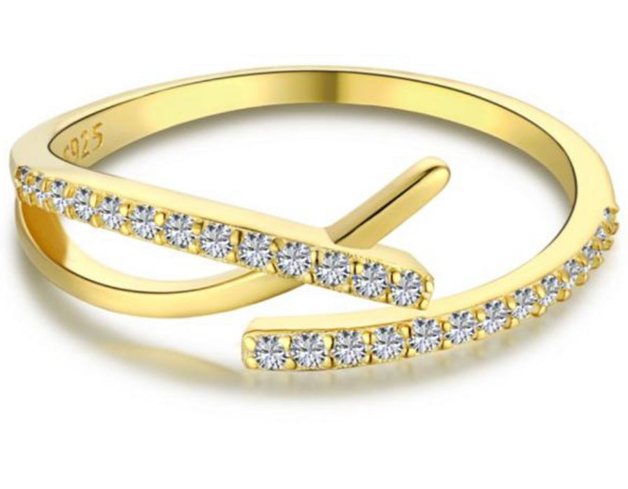 Breadwinner- Three Tier Gold & Pavé Ring