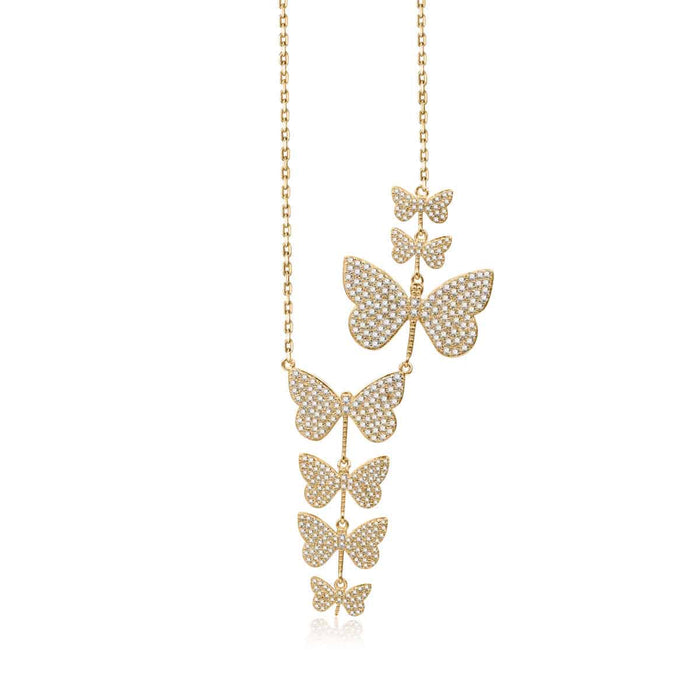 Bella Floating Butterfly Necklace
