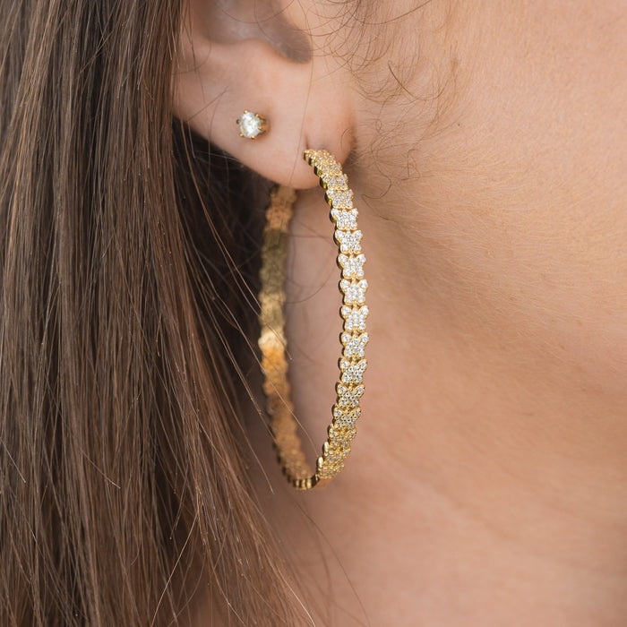 Mariah Butterfly Hoops