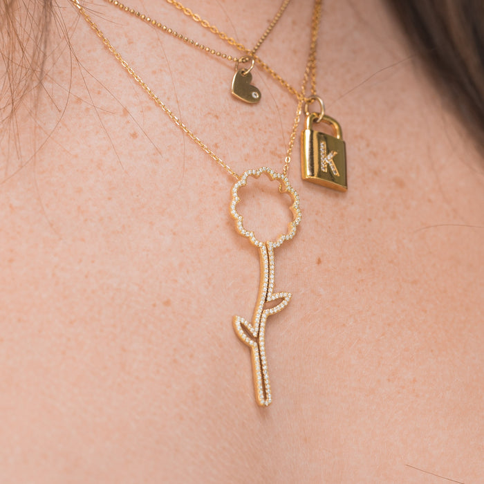 Eva Open Daisy Necklace