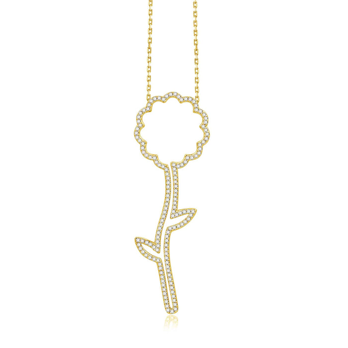 Eva Open Daisy Necklace
